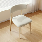 Mid-Century Modern Wooden Dining Chair Set of 2