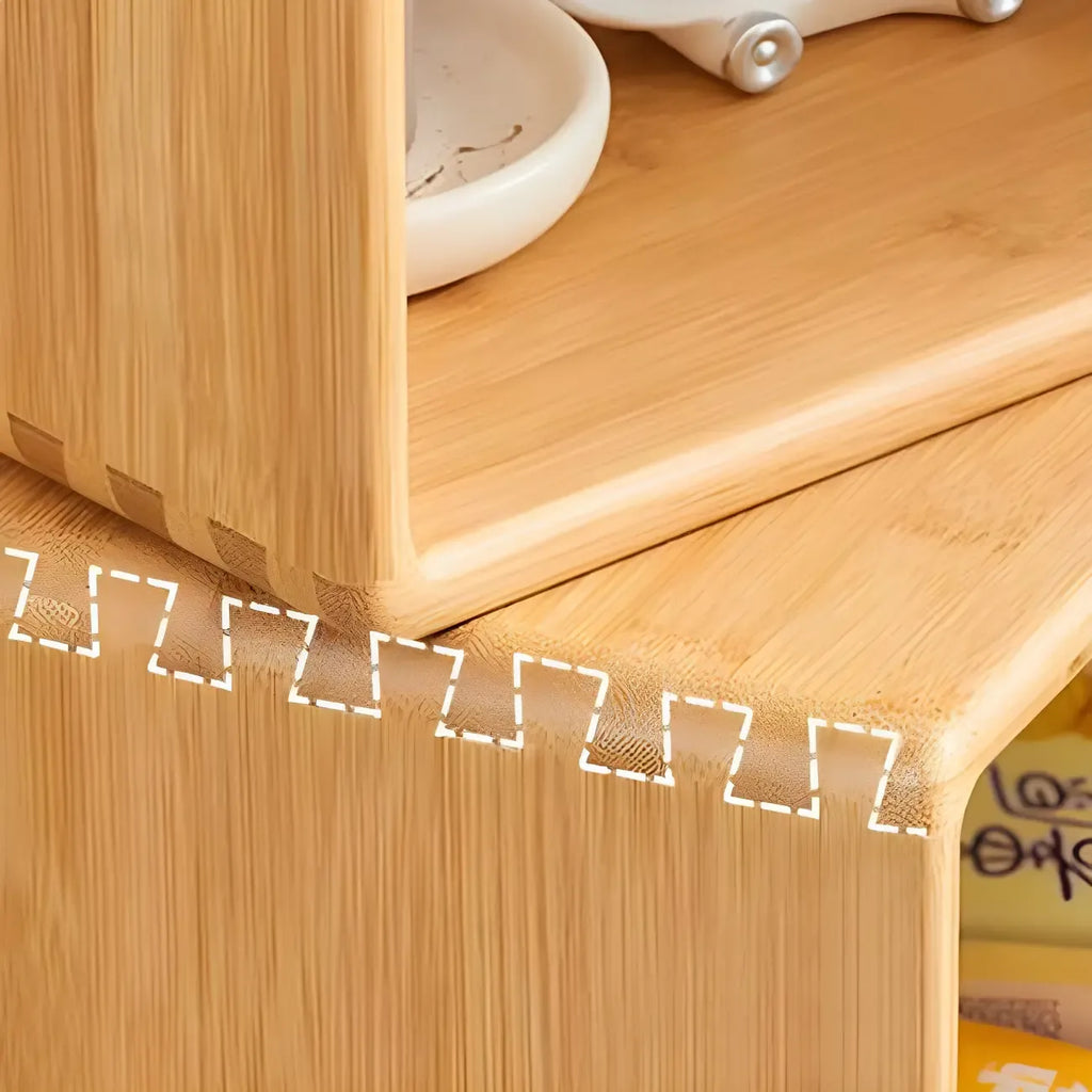 4-Tier Modern Wooden Open Cube Display Bookcase