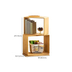 4-Tier Modern Wooden Open Cube Display Bookcase