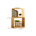 4-Tier Modern Wooden Open Cube Display Bookcase