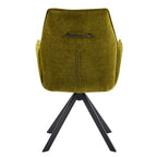 Swivel Modern Fabric High Back Upholstered Dining Chair