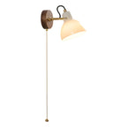 5 to 9 Inch Wall Sconce with Pull Chain for Bedroom Decor