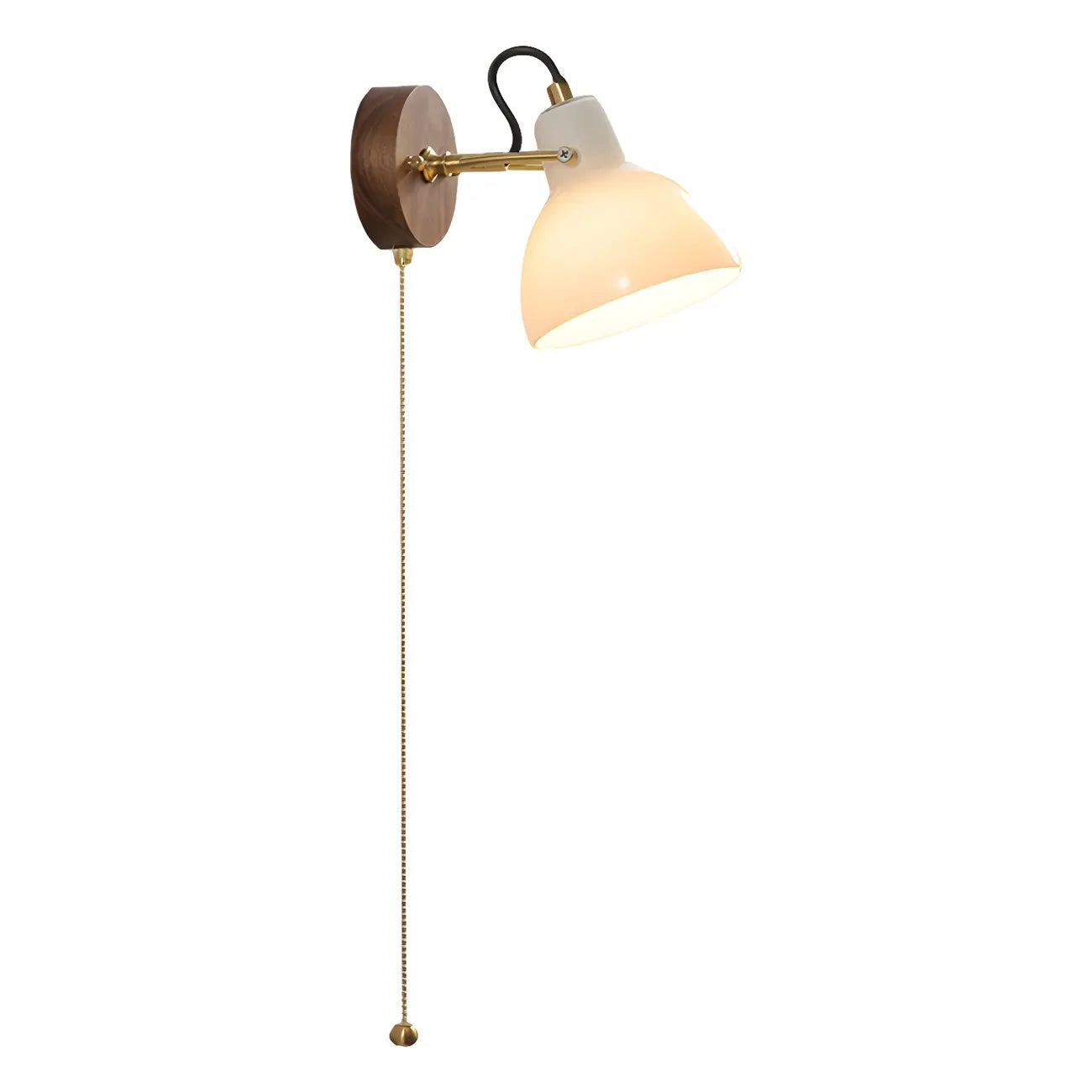 5 to 9 Inch Wall Sconce with Pull Chain for Bedroom Decor