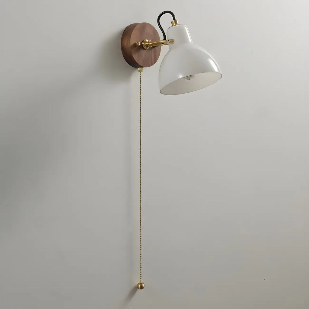 5 to 9 Inch Wall Sconce with Pull Chain for Bedroom Decor