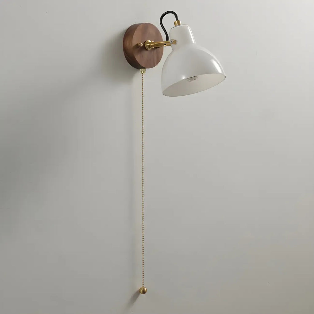 5 to 9 Inch Wall Sconce with Pull Chain for Bedroom Decor