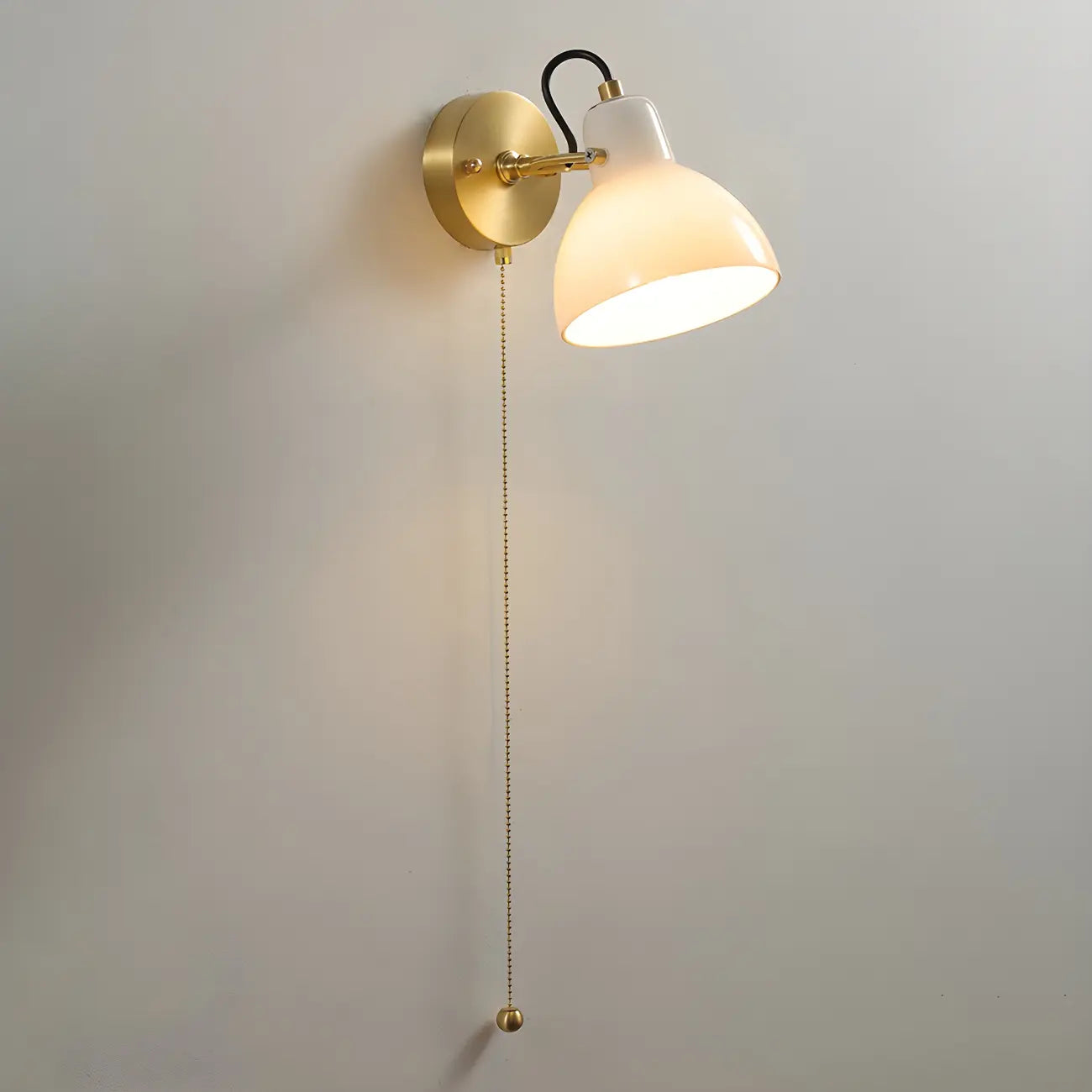 5 to 9 Inch Wall Sconce with Pull Chain for Bedroom Decor