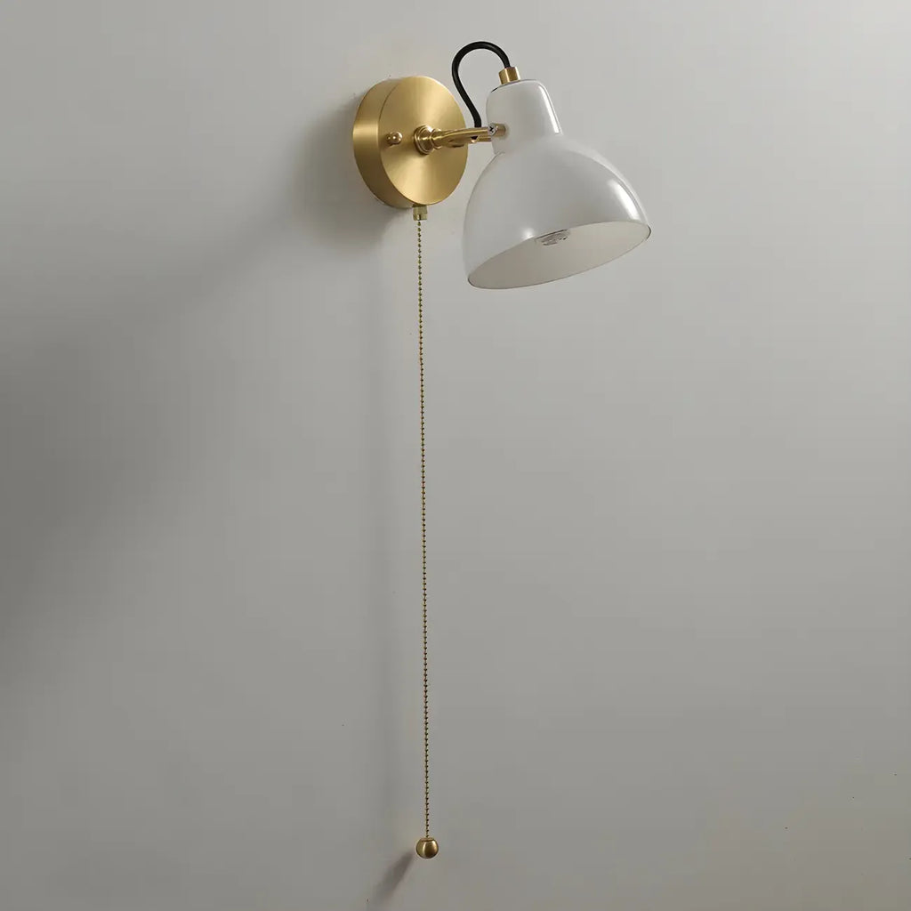 5 to 9 Inch Wall Sconce with Pull Chain for Bedroom Decor