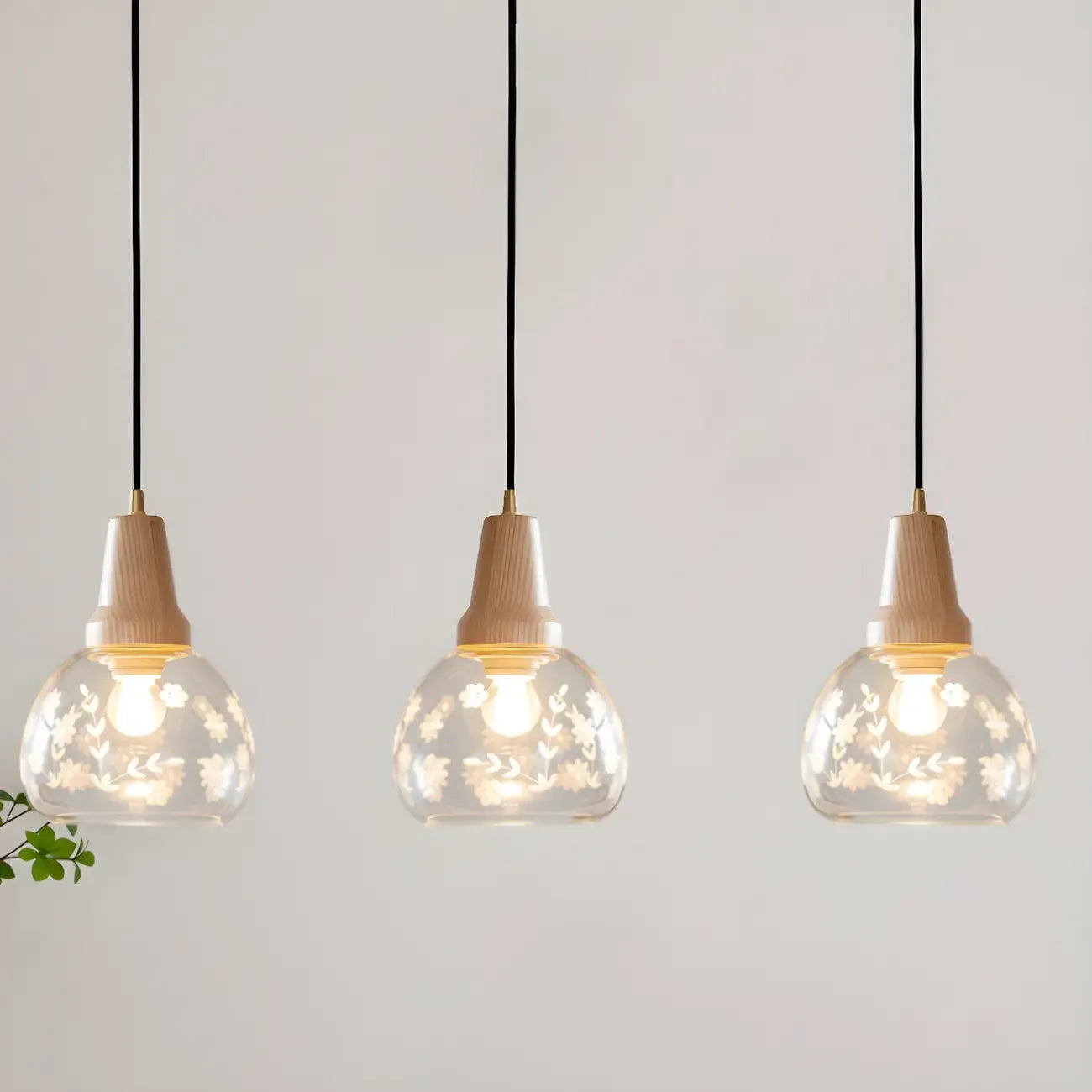 Elegant Clear Glass Dome Island Pendant Light for Kitchen