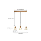 Elegant Clear Glass Dome Island Pendant Light for Kitchen