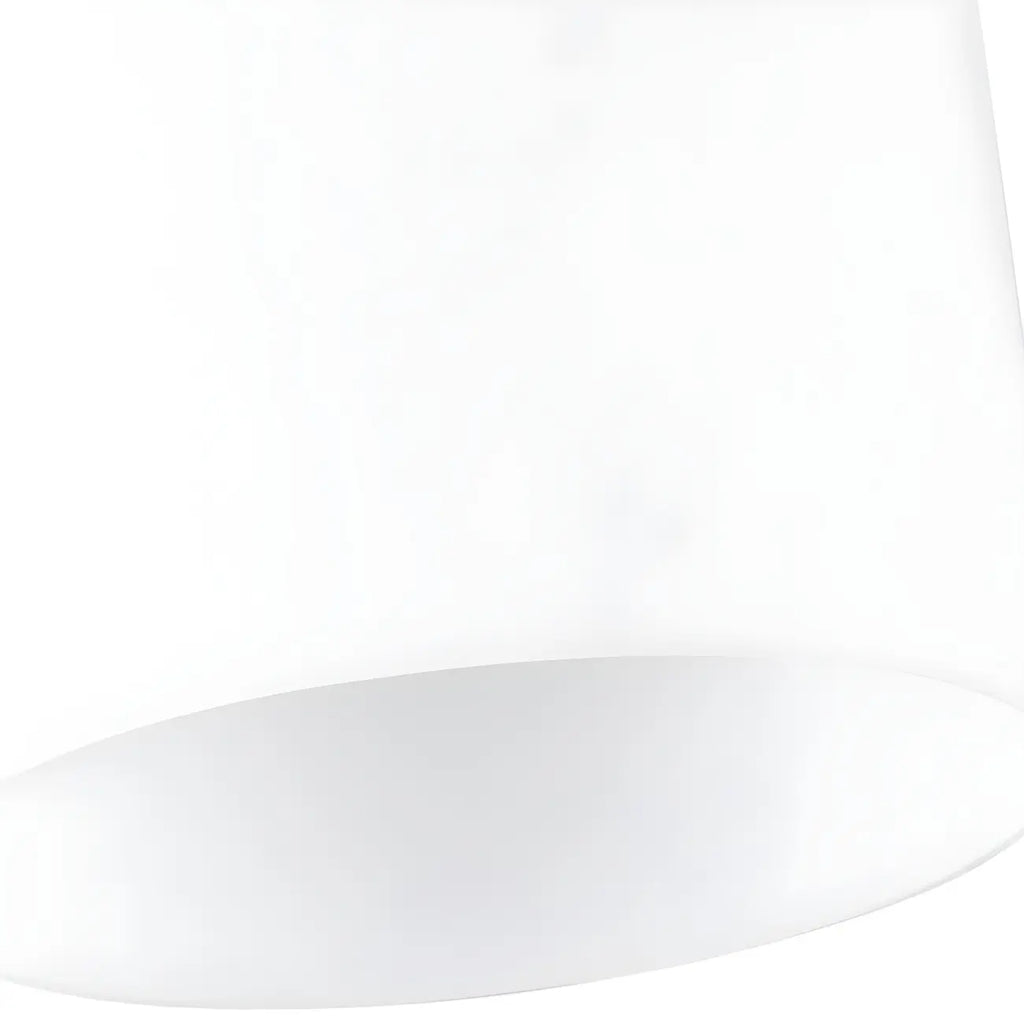 Black Minimalist Cylinder Glass Semi Flush Ceiling Light