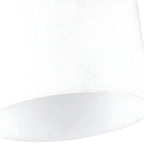 Black Minimalist Cylinder Glass Semi Flush Ceiling Light