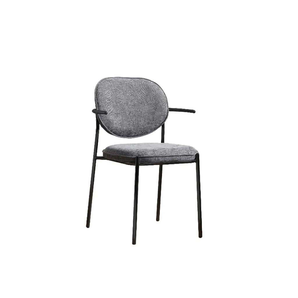Minimalist Upholstered Armless Fabric Dining Chairs
