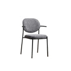 Minimalist Upholstered Armless Fabric Dining Chairs