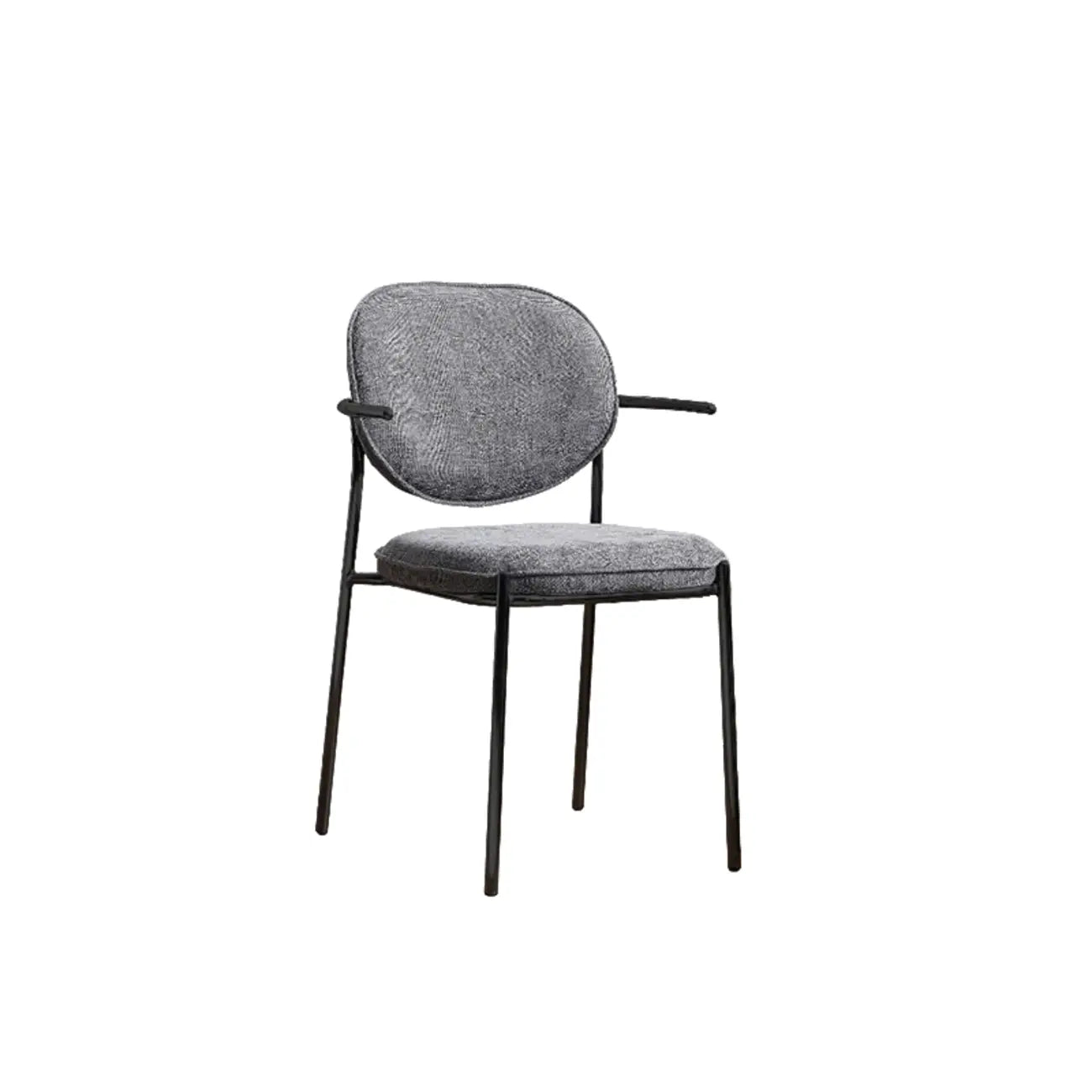 Minimalist Upholstered Armless Fabric Dining Chairs