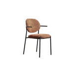 Minimalist Upholstered Armless Fabric Dining Chairs