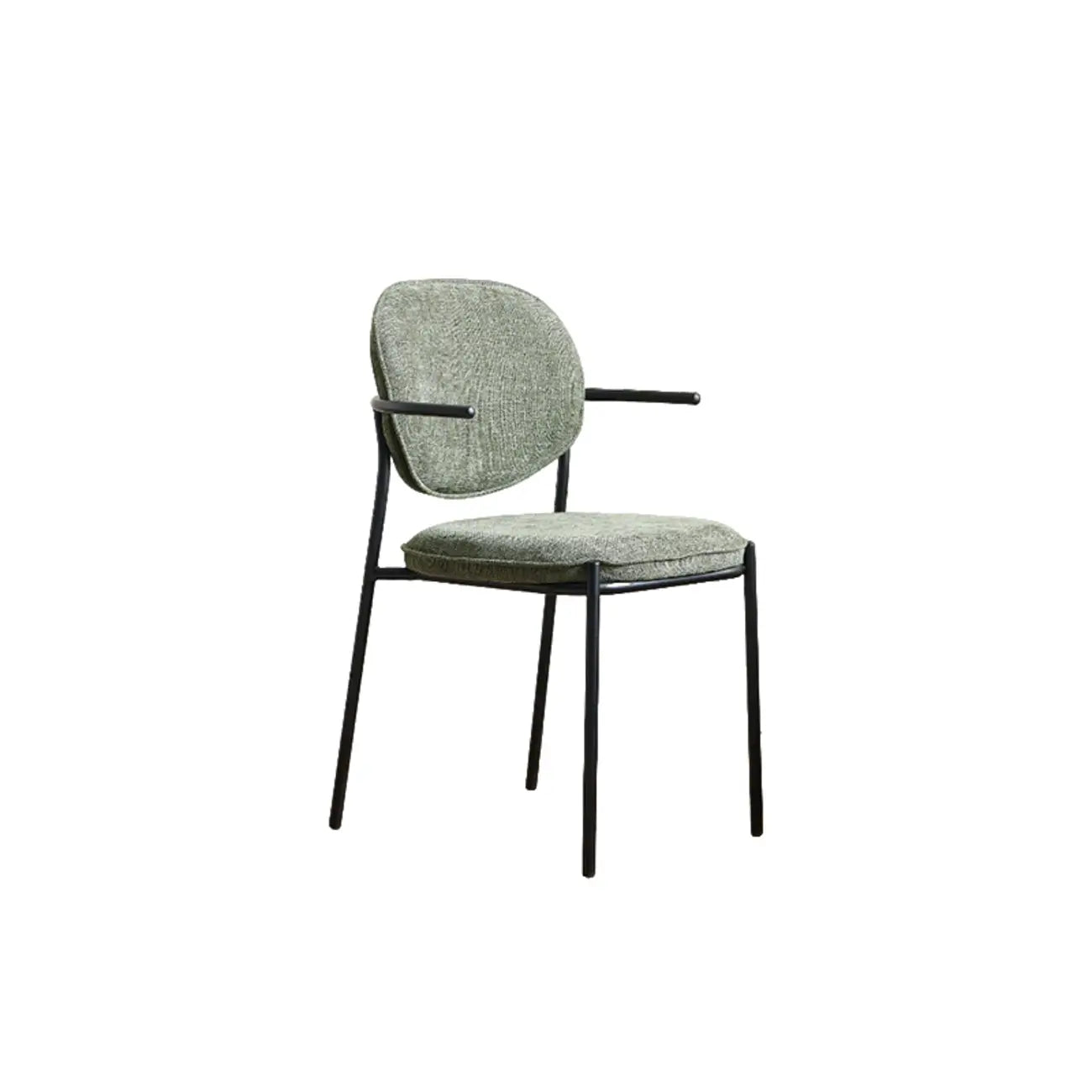Minimalist Upholstered Armless Fabric Dining Chairs