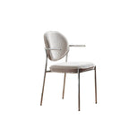 Minimalist Upholstered Armless Fabric Dining Chairs