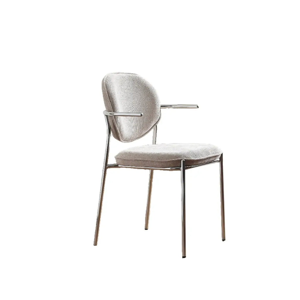 Minimalist Upholstered Armless Fabric Dining Chairs