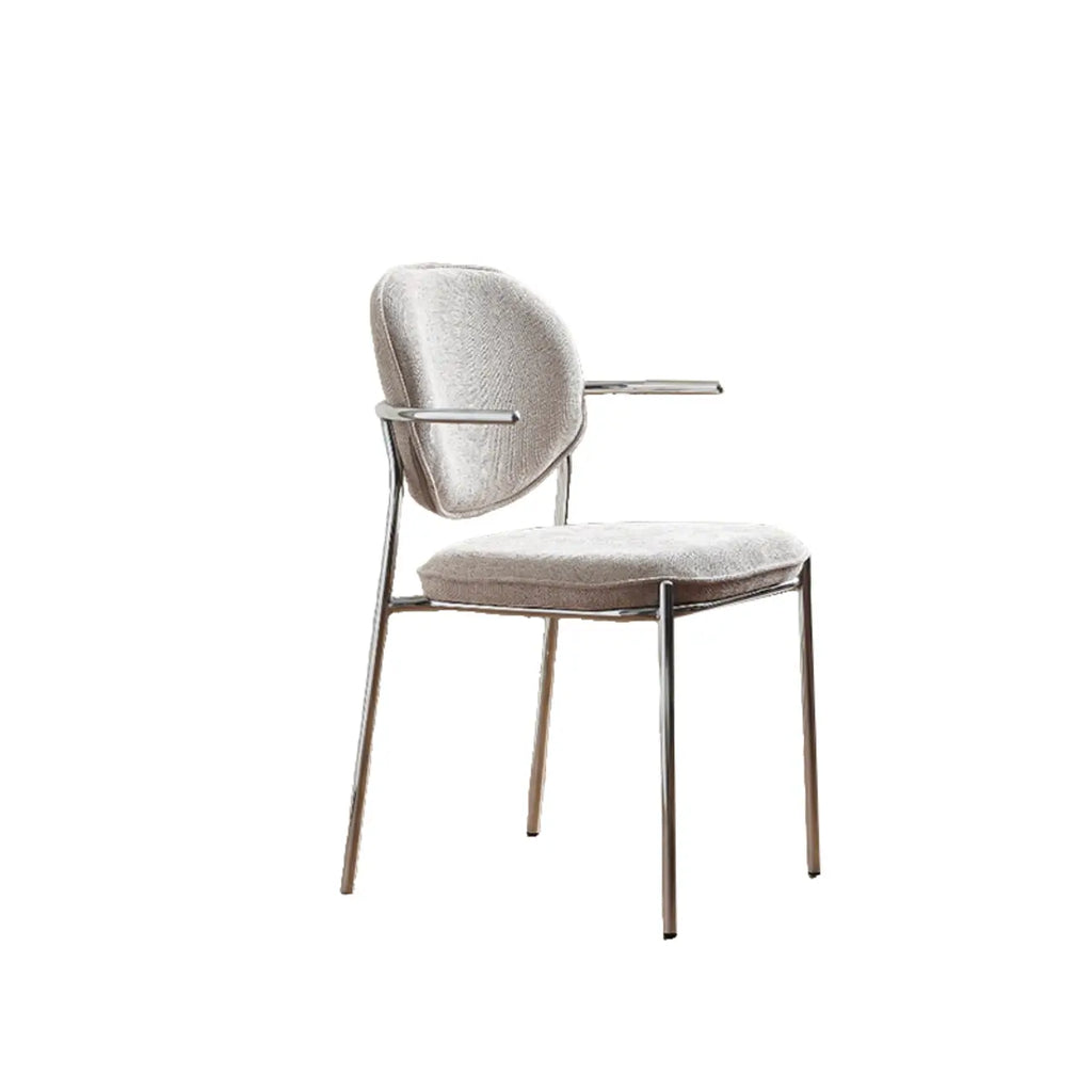 Minimalist Upholstered Armless Fabric Dining Chairs
