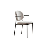 Minimalist Upholstered Armless Fabric Dining Chairs