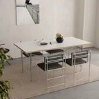 Contemporary Low Back Faux Leather Metal Dining Chairs