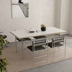 Contemporary Low Back Faux Leather Metal Dining Chairs