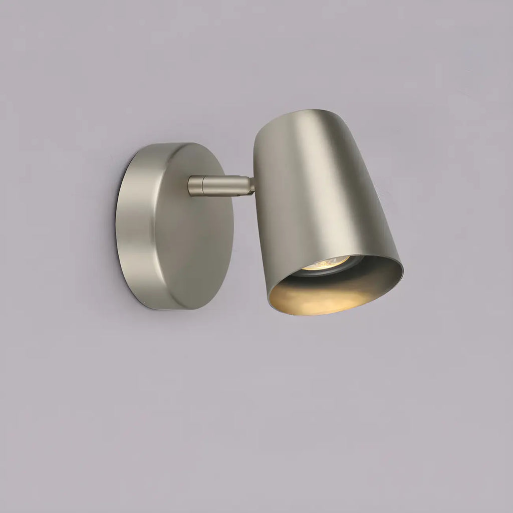 Simplicity 1-Light Cylinder Metal Indoor Adjustable Wall Sconces