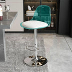 Minimalist Acrylic Swivel Bar Stools Cushion Bucket Seat