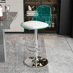 Minimalist Acrylic Swivel Bar Stools Cushion Bucket Seat