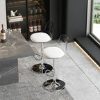 Minimalist Acrylic Swivel Bar Stools Cushion Bucket Seat