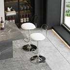 Minimalist Acrylic Swivel Bar Stools Cushion Bucket Seat