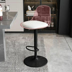 Minimalist Acrylic Swivel Bar Stools Cushion Bucket Seat