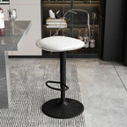 Minimalist Acrylic Swivel Bar Stools Cushion Bucket Seat