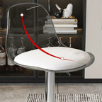 Minimalist Acrylic Swivel Bar Stools Cushion Bucket Seat