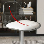 Minimalist Acrylic Swivel Bar Stools Cushion Bucket Seat