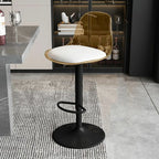 Minimalist Acrylic Swivel Bar Stools Cushion Bucket Seat