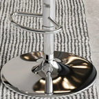 Minimalist Acrylic Swivel Bar Stools Cushion Bucket Seat