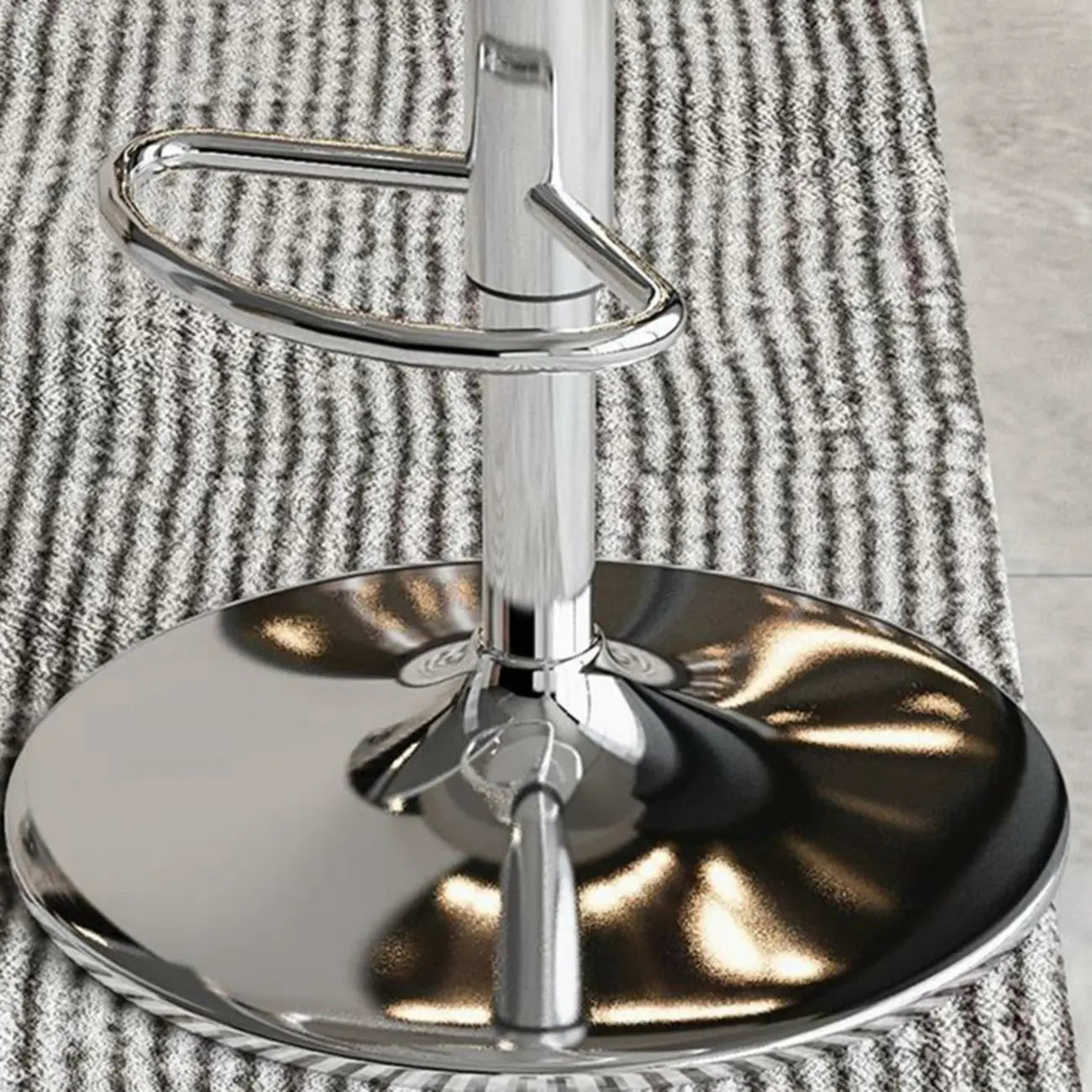 Minimalist Acrylic Swivel Bar Stools Cushion Bucket Seat