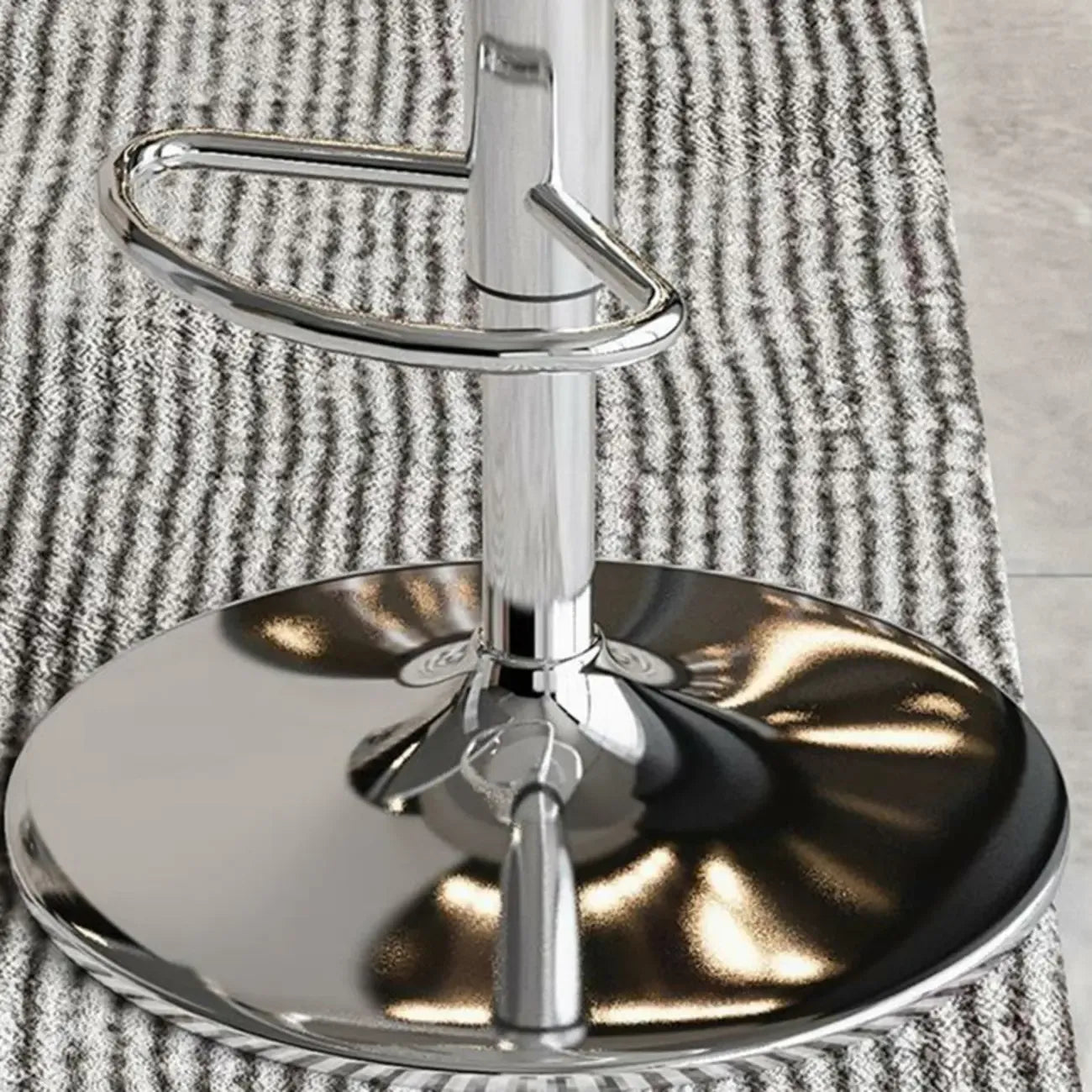 Minimalist Acrylic Swivel Bar Stools Cushion Bucket Seat