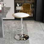Minimalist Acrylic Swivel Bar Stools Cushion Bucket Seat