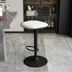 Minimalist Acrylic Swivel Bar Stools Cushion Bucket Seat