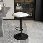 Minimalist Acrylic Swivel Bar Stools Cushion Bucket Seat