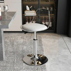 Minimalist Acrylic Swivel Bar Stools Cushion Bucket Seat
