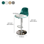Minimalist Acrylic Swivel Bar Stools Cushion Bucket Seat