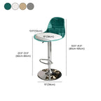 Minimalist Acrylic Swivel Bar Stools Cushion Bucket Seat