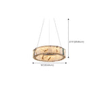 Agate Gold Circular Onyx Modern Ring Chandelier Light