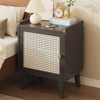 Scandinavian Bedside Table Natural Solid Wood Nightstand