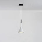 Aluminum Cone Minimalist Gray Bedroom Pendant Light