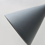 Aluminum Cone Minimalist Gray Bedroom Pendant Light