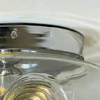 Contemporary Glass Clear Round Wall Sconce